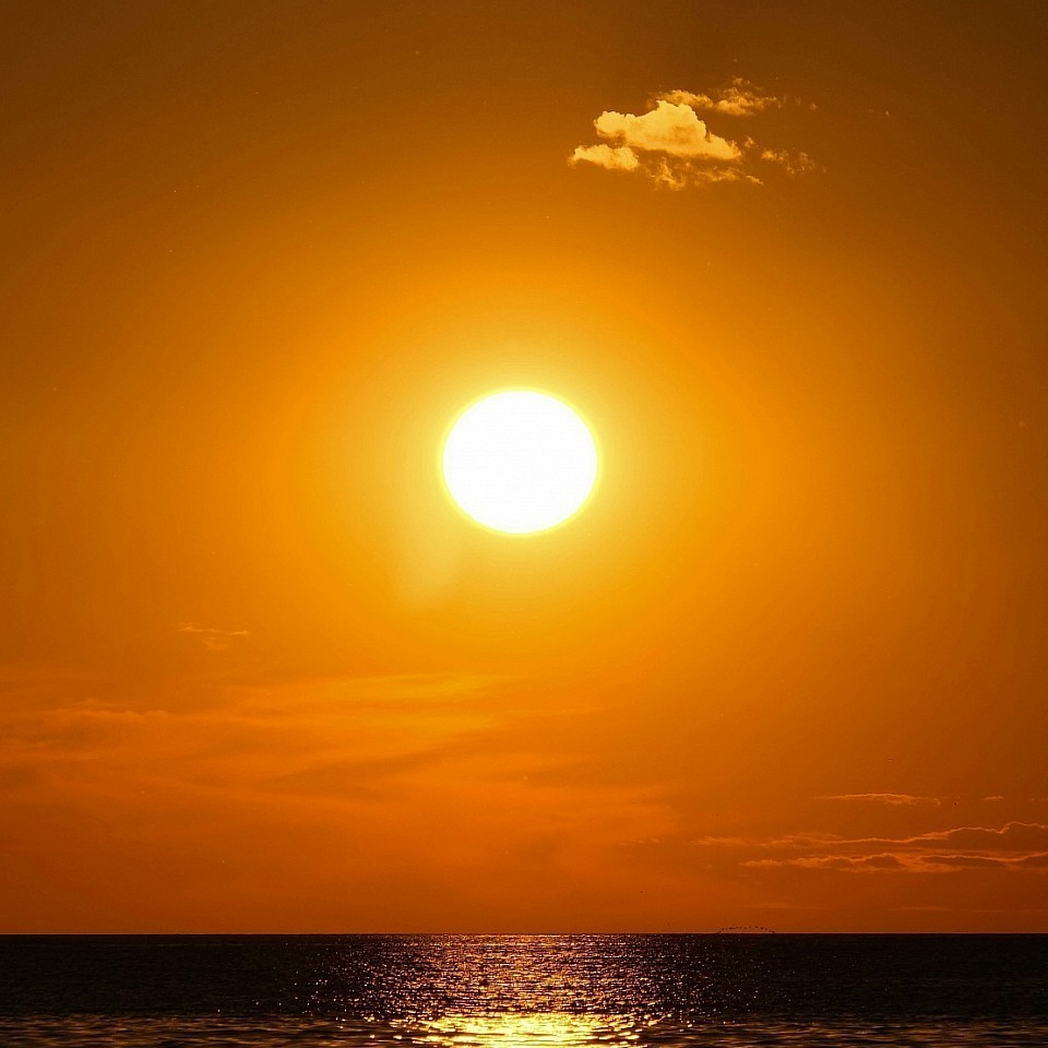 The Sun giving the illumination of light. Where there is no light, sight becomes ineffectual. Light is love.