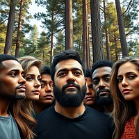 The face of the world.  What a great world where all the faces of the world come together as one! A universal citizen is one who shuns racism, abhors violence and falls in love with, and protects, elevated spirituality.